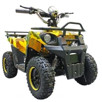 Электроквадроцикл GreenCamel Гоби K400 (36V 800W R6 Цепной привод) Армейский желтый